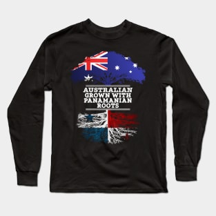 Australian Grown With Panamanian Roots - Gift for Panamanian With Roots From Panama Long Sleeve T-Shirt